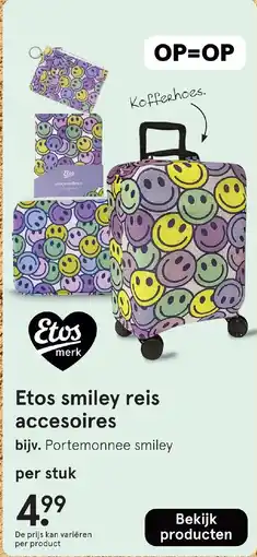 Etos Etos smiley reis accesoires aanbieding