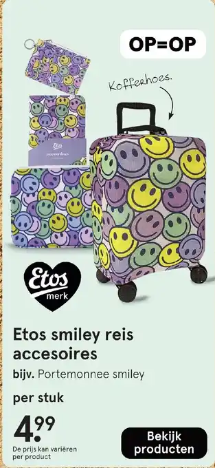 Etos Etos smiley reis accesoires aanbieding
