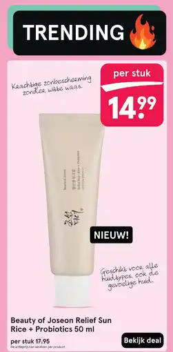 Etos Beauty of Joseon Relief Sun Rice + Probiotics aanbieding