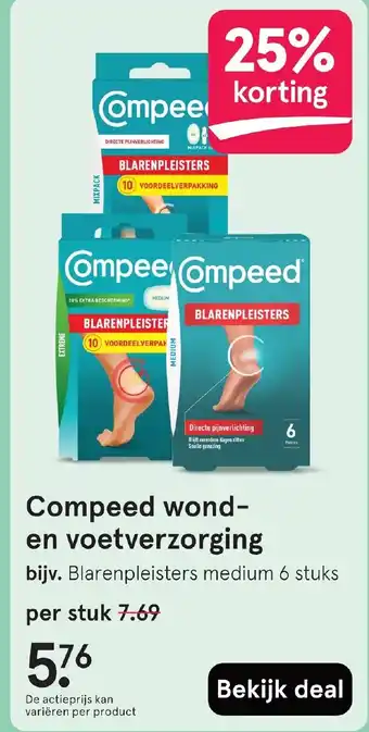 Etos Compeed wond en voetverzorging aanbieding