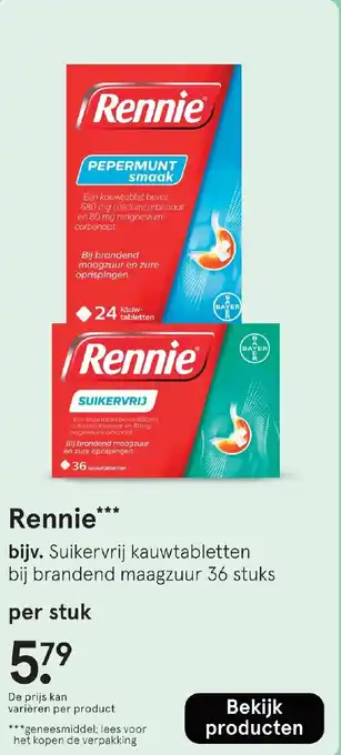 Etos Rennie aanbieding