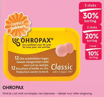 Etos OHROPAX aanbieding