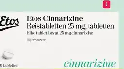 Etos Etos Cinnarizine reistabletten aanbieding