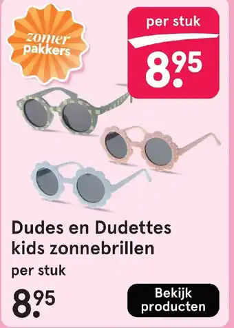 Etos Dudes en Dudettes kids zonnebrillen aanbieding