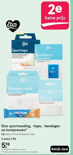 Etos Etos sportvoeding, tape, bandages aanbieding