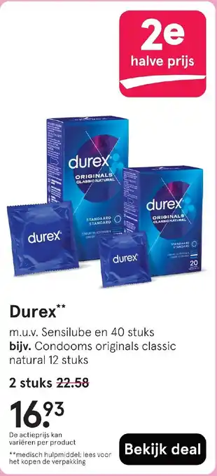 Etos Durex aanbieding