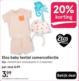 Etos Etos baby textiel zomercollectie aanbieding