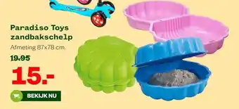 Welkoop Paradiso Toys zandbakschelp aanbieding