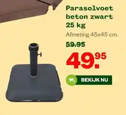 Welkoop Parasolvoet beton zwart 25 kg aanbieding