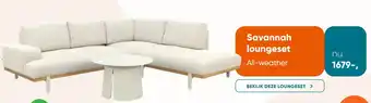 Van der Garde tuinmeubelen Savannah loungeset aanbieding