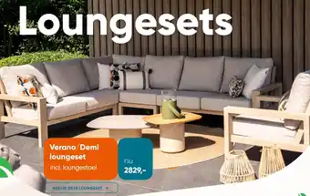 Van der Garde tuinmeubelen Verano/Demi loungeset aanbieding