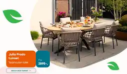 Van der Garde tuinmeubelen Julia Prado tuinset aanbieding