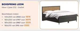 TotaalBED BOXSPRING LEON aanbieding