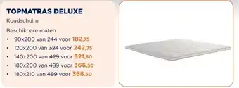 TotaalBED TOPMATRAS DELUXE aanbieding
