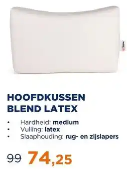 TotaalBED Hoofdkussen Blend latex | 12cm | aanbieding