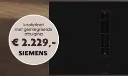 Superkeukens kookplaat met geintegreerde afzuiging aanbieding
