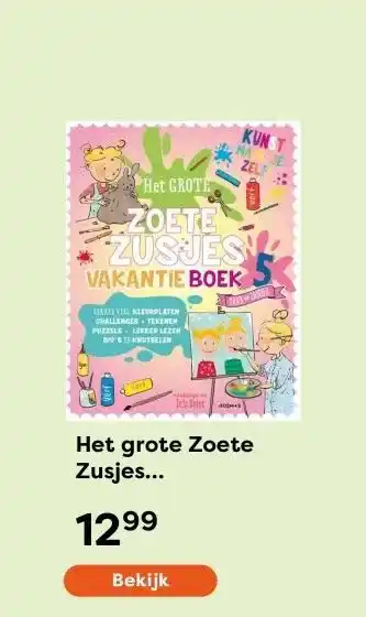 The Read Shop Het grote Zoete Zusjes vakantieboek 5 aanbieding