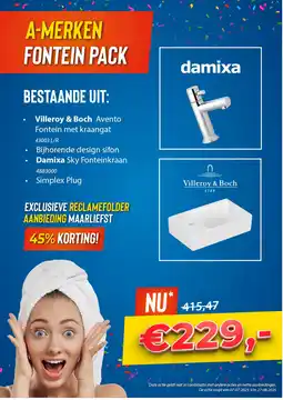 Sani-Dump A-MERKEN FONTEIN PACK aanbieding