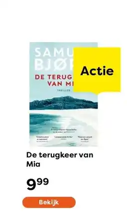 The Read Shop De terugkeer van Mia aanbieding