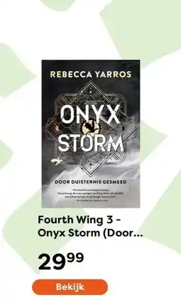 The Read Shop Fourth Wing 3 - Onyx Storm (Door Duisternis Gesmeed) aanbieding