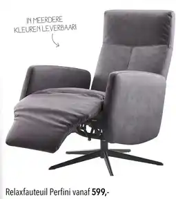 Pronto wonen Relaxfauteuil Perfini aanbieding