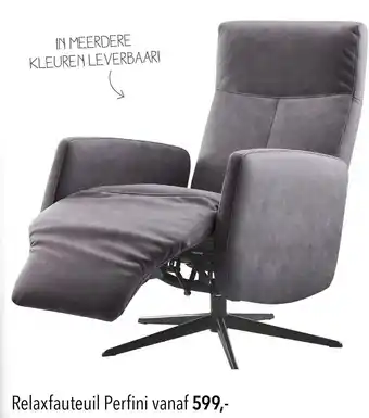 Pronto wonen Relaxfauteuil Perfini aanbieding