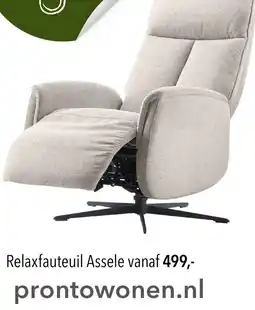 Pronto wonen Relaxfauteuil Assele aanbieding