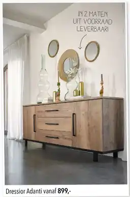 Pronto wonen Dressior Adanti aanbieding
