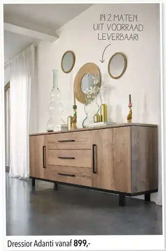 Pronto wonen Dressior Adanti aanbieding