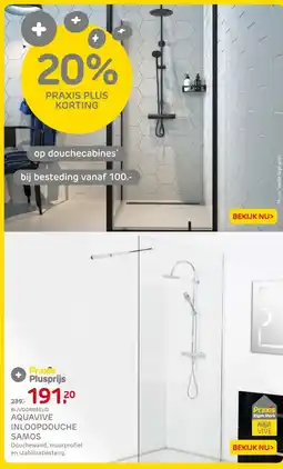 Praxis AQUAVIVE INLOOPDOUCHE SAMOS aanbieding