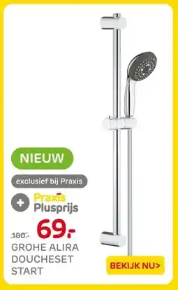 Praxis GROHE ALIRA DOUCHESET START aanbieding