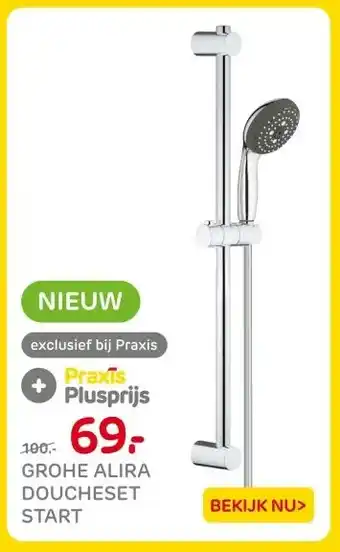 Praxis GROHE ALIRA DOUCHESET START aanbieding