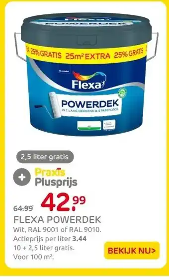 Praxis FLEXA POWERDEK aanbieding