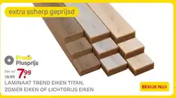Praxis LAMINAAT TREND EIKEN TITAN, ZOMER EIKEN OF LICHTGRIJS EIKEN aanbieding
