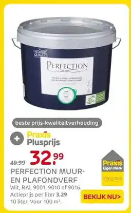 Praxis PERFECTION MUUR- EN PLAFONDVERF aanbieding