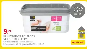 Praxis SENCYS KANT-EN-KLAAR VLIESBEHANGLIJM aanbieding