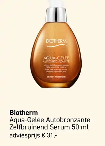 Mooi parfumerie Biotherm Aqua-Gelée Autobronzante Zelfbruinend Serum 50 ml aanbieding
