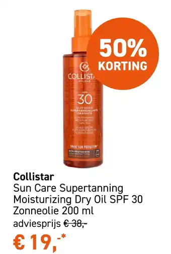 Mooi parfumerie Collistar Sun Care Supertanning Moisturizing Dry Oil SPF 30 aanbieding