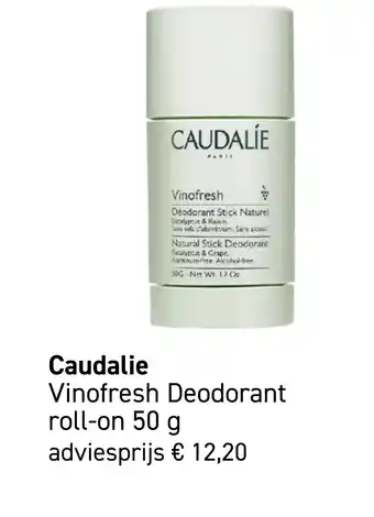 Mooi parfumerie Caudalie Vinofresh Deodorant roll-on 50 g aanbieding