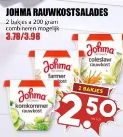 MCD Supermarkt JOHMA RAUWKOSTSALADES aanbieding