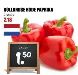 MCD Supermarkt HOLLANDSE RODE PAPRIKA aanbieding