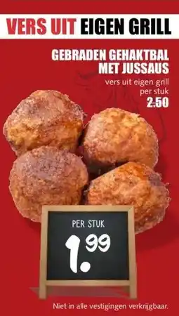 MCD Supermarkt GEBRADEN GEHAKTBAL MET JUSSAUS aanbieding