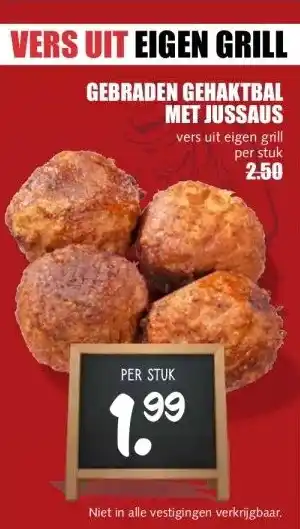 MCD Supermarkt GEBRADEN GEHAKTBAL MET JUSSAUS aanbieding