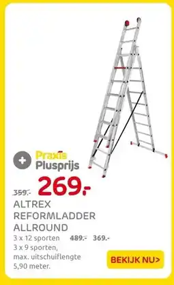 Praxis ALTREX REFORMLADDER ALLROUND aanbieding