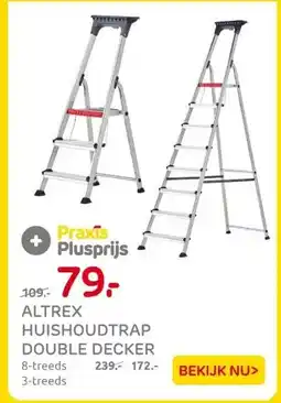 Praxis ALTREX HUISHOUDTRAP DOUBLE DECKER aanbieding