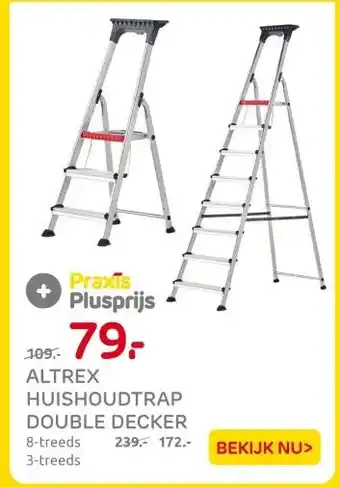 Praxis ALTREX HUISHOUDTRAP DOUBLE DECKER aanbieding
