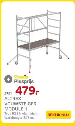 Praxis ALTREX VOUWSTEIGER MODULE 1 aanbieding