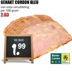 MCD Supermarkt GEHAKT CORDON BLEU aanbieding