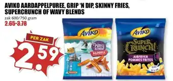 MCD Supermarkt AVIKO AARDAPPELPUREE, GRIP 'N DIP, SKINNY FRIES, SUPERCRUNCH OF WAVY BLENDS aanbieding