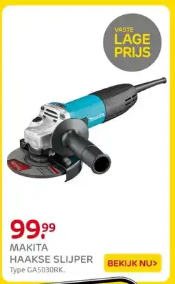 Praxis MAKITA HAAKSE SLIJPER aanbieding
